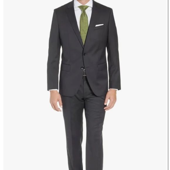 EDDIE domani elite grey wool blend suit size 42L - Picture 1 of 8